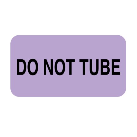 Label, Do Not Tube 7/8 X 1-5/8 Tan W/Black
